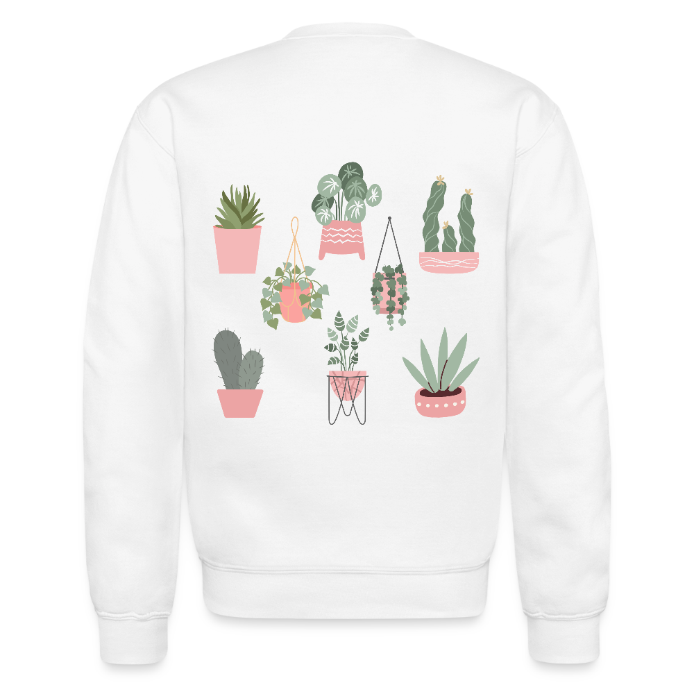 Succulent Crewneck Sweatshirt - white