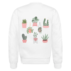 Succulent Crewneck Sweatshirt - white