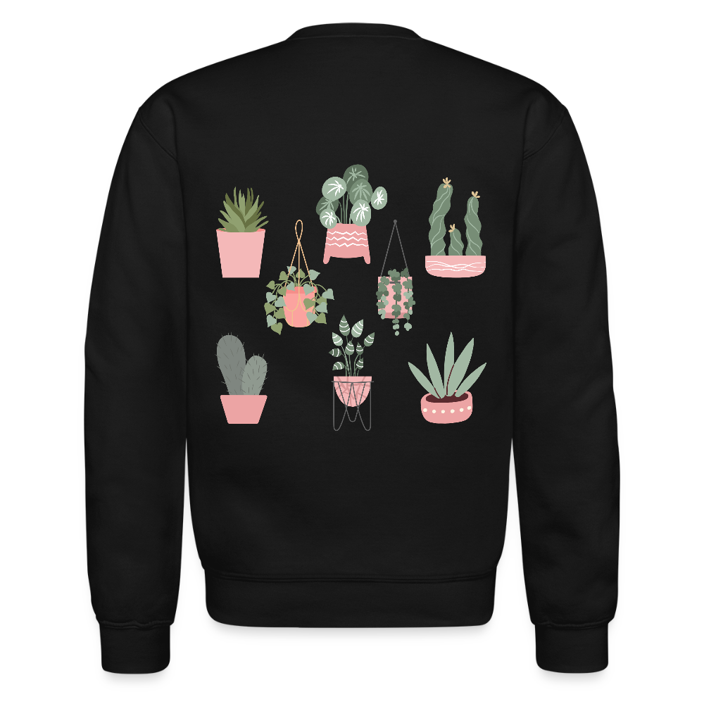 Succulent Crewneck Sweatshirt - black