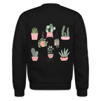 Succulent Crewneck Sweatshirt - black