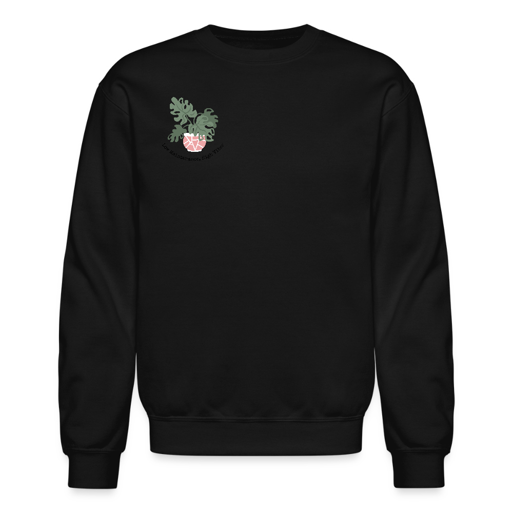 Succulent Crewneck Sweatshirt - black