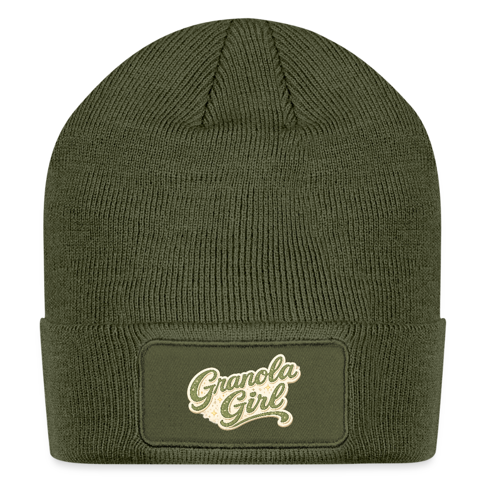 Patch Beanie - olive