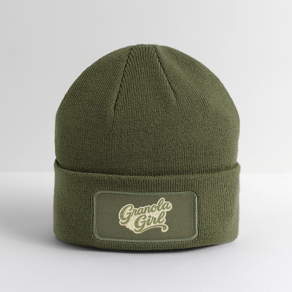 Patch Beanie - olive